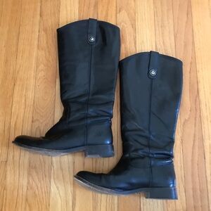 Frye Melissa Button Riding Boots Extended Calf 6B